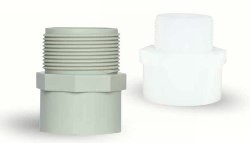 PVDF/PPH 外牙接頭（承插式）